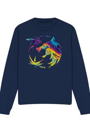 NETFLIX, THE WITCHER RAINBOW PAINT CREST - Sweatshirt - dark blue