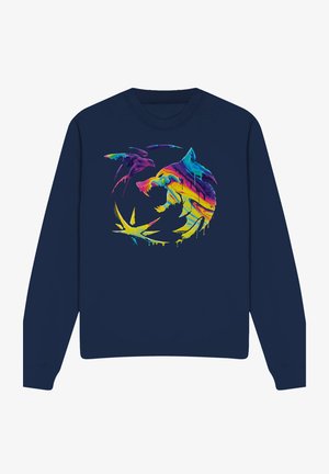 NETFLIX, THE WITCHER RAINBOW PAINT CREST - Sweatshirt - dark blue