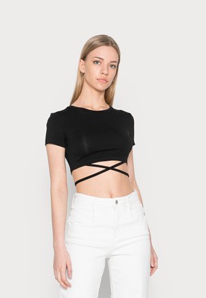 LOLA STRING - T-shirt basic - black