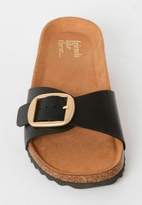 Friends Like These REGULAR FIT - FLAT BUCKLE COMFORT FOOTBED - Papuci - black