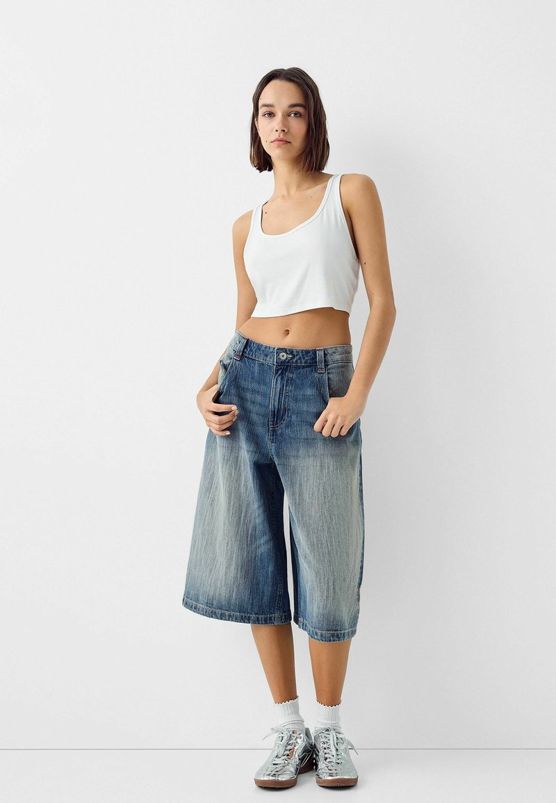 Bershka Jeansshort lichtblauw Bershka Jeansshort lichtblauw