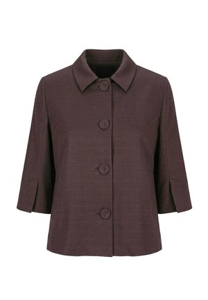 Ulla Popken, JACKE, A-LINIE, HEMDKRAGEN, AUSGESTELLTER 3/4-ARM - Blazer - mahogany