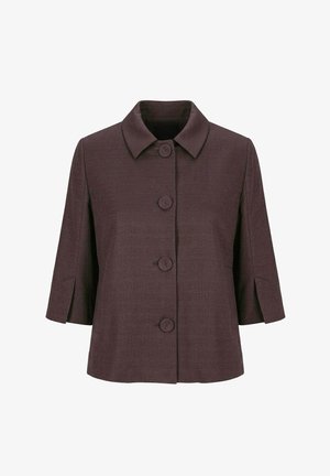 Ulla Popken, JACKE, A-LINIE, HEMDKRAGEN, AUSGESTELLTER 3/4-ARM - Blazer - mahogany