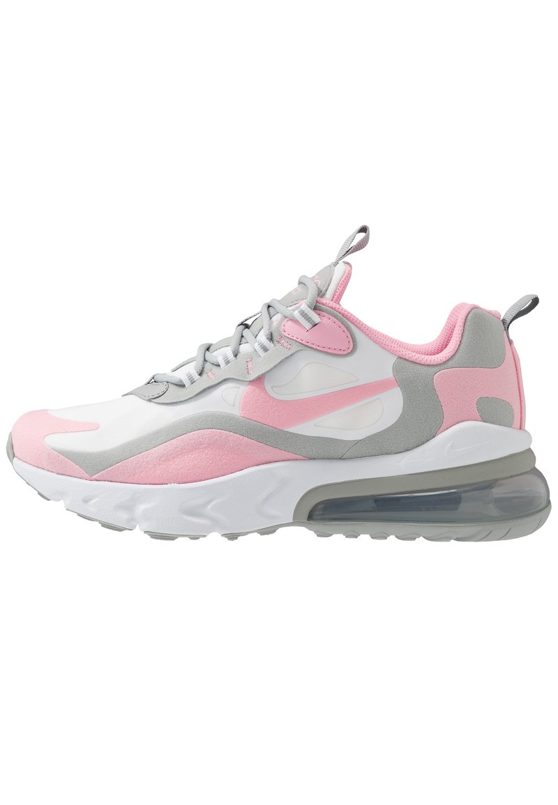 Nike Sportswear Air Max 270 React Sneaker Low White Pink Light Smoke Grey Metallic Silver Weiss Zalando De