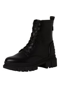 s.Oliver Stivaletti con plateau - black