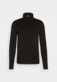 ROLL NECK TEE - Langarmshirt - black