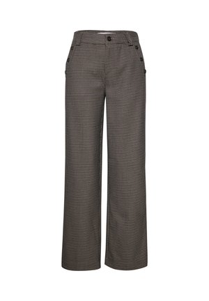 Street One, HIGH WAIST STRAIGHT LEG HOSE MIT KNOPFDETAILS - Pantalon classique - sanded amber