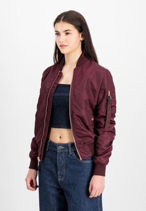 Bomber Jacket - dark cherry