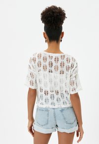 Koton AJOURE CROP biały