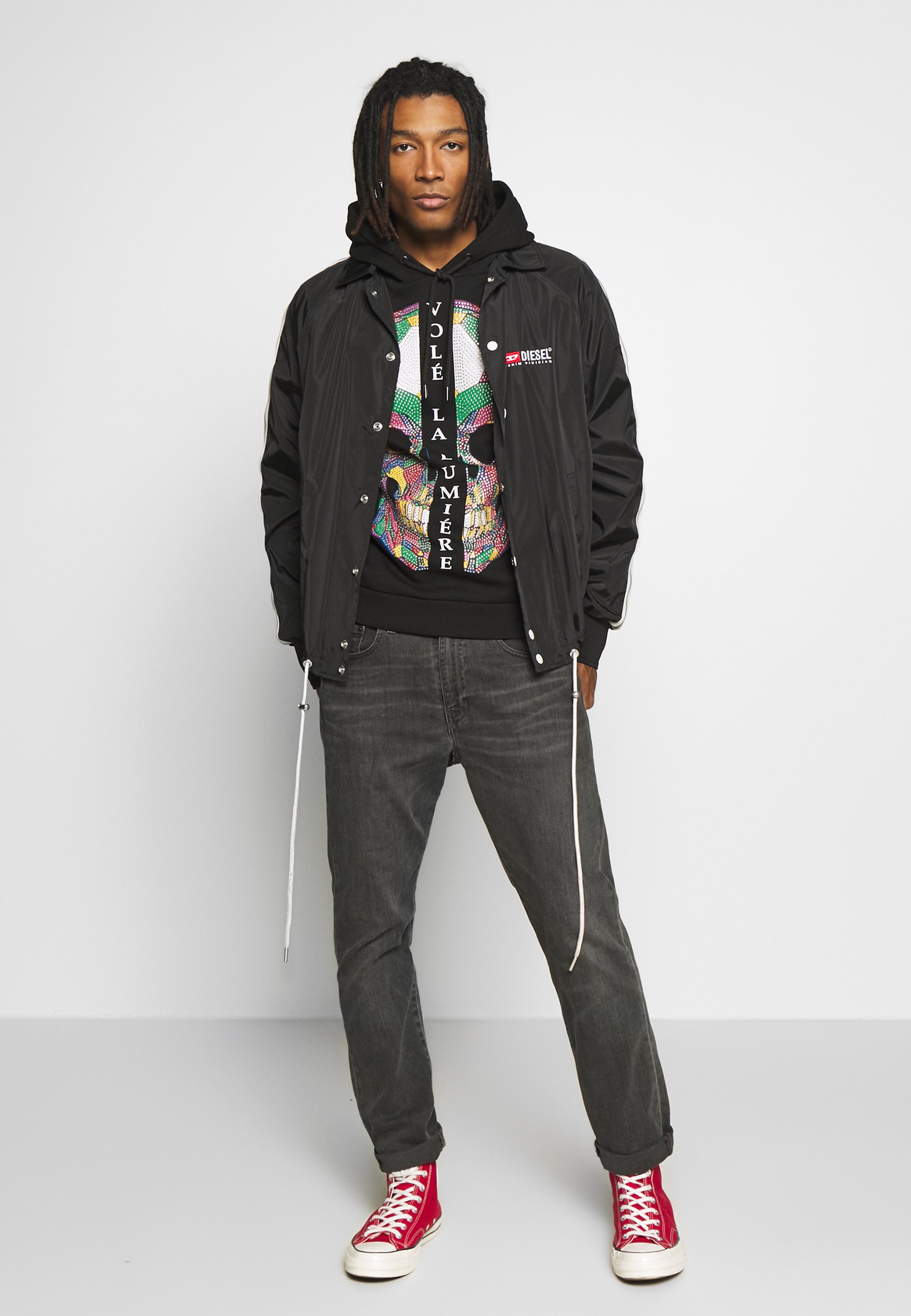 Volé la lumière SKULL HOODIE Hoodie black Zalando.no Volé la lumière SKULL HOODIE Hoodie black Zalando.no
