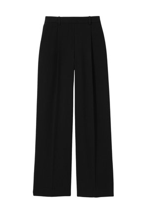 Reiss PETITE FIT - EDEN ELASTICATED WAIST WIDE - Pantalones - black