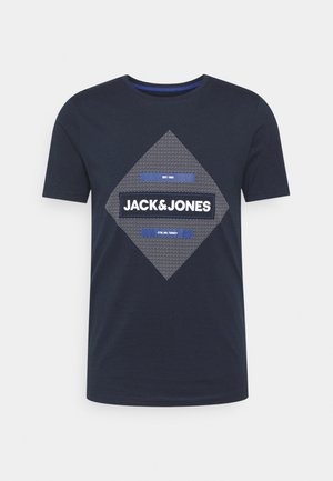 JCOROJAR TEE - T-shirt z nadrukiem - navy blazer