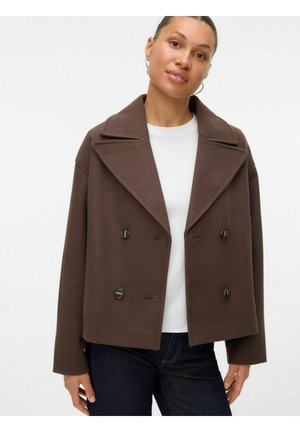 VMVINCELINE SHORT - Abrigo corto - driftwood detail:melange