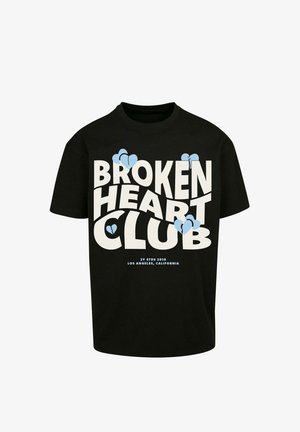 2Y Studios, BROKEN HEART TEE - Trükipildiga T-särk - black
