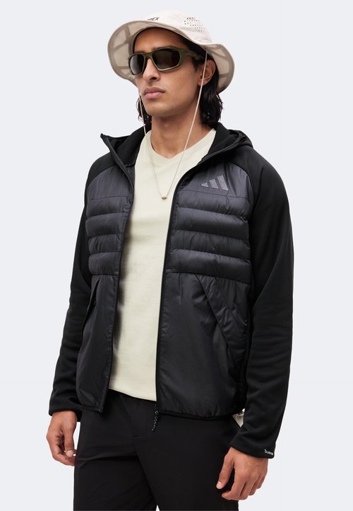 adidas MULTI INSULATED HYBRID HOODED JACKET - Chaqueta de plumas - black — photo 4