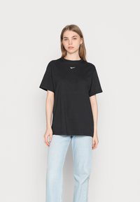 Nike Sportswear - TEE  - Lihtne T-särk - black/white Väikepilt 1