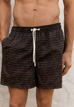 PRINTED - Badeshorts - bordeaux