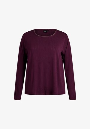 Zizzi, Nachtwäsche Shirt - dunkles bordeaux