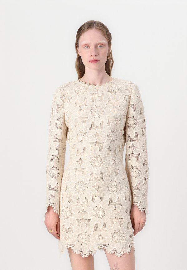 IMANI GUIPURE MINI DRESS - Cocktail dress / Party dress - sand