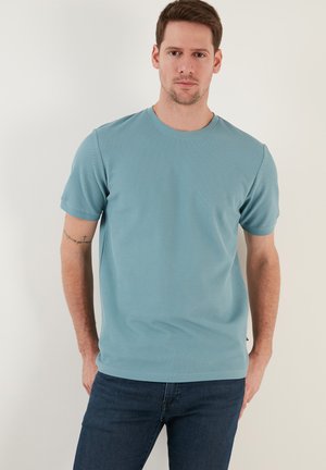 Buratti REGULAR FIT - T-Shirt basic - blue