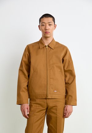 Dickies LINED EISENHOWER JACKET - Lengva striukė - brown duck