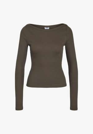 Noisy May, TOP NMMAYA BOATNECK - T-shirt à manches longues - chocolate brown