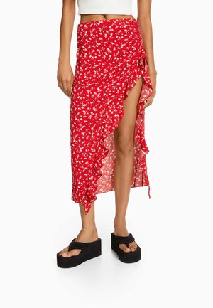 A-line skirt - red