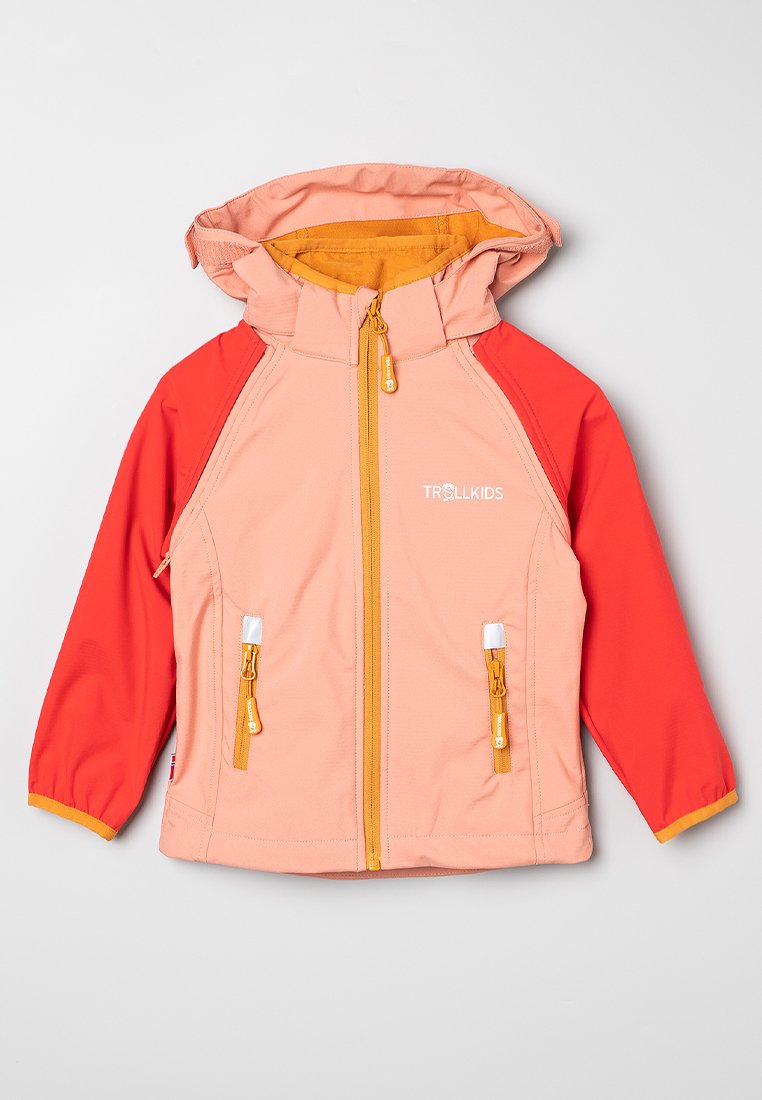 Trollkids Softshelljas zalmroze Trollkids Softshelljas zalmroze
