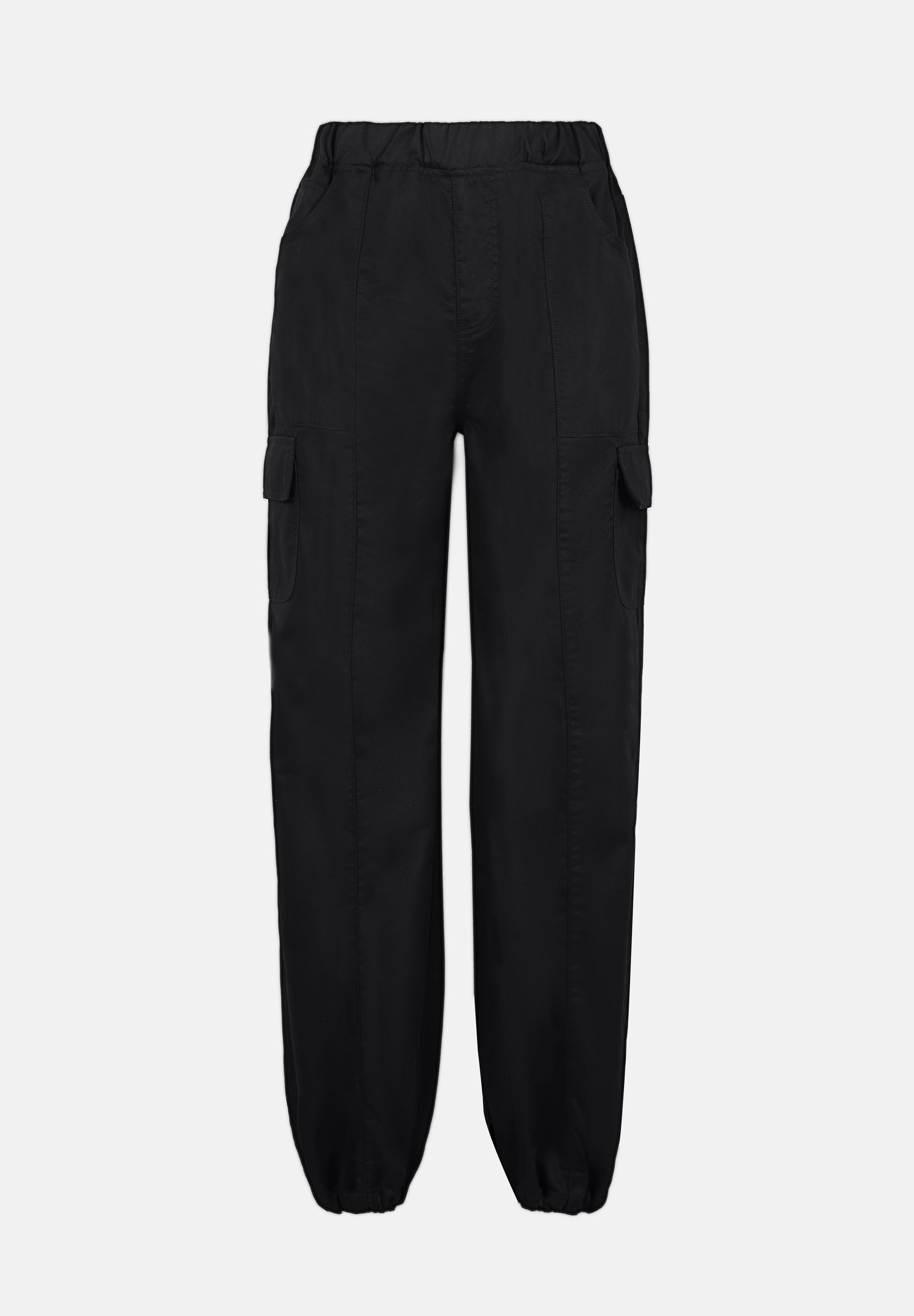 Washed Black Cargo Pants