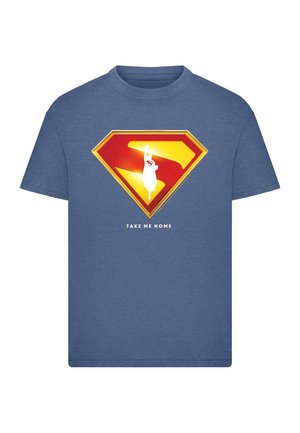 SUPERMAN LOGO TAKE ME HOME  - Print T-shirt - vintageblue