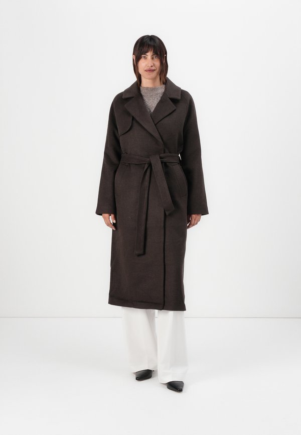 LUNA - Classic coat - turkish coffee