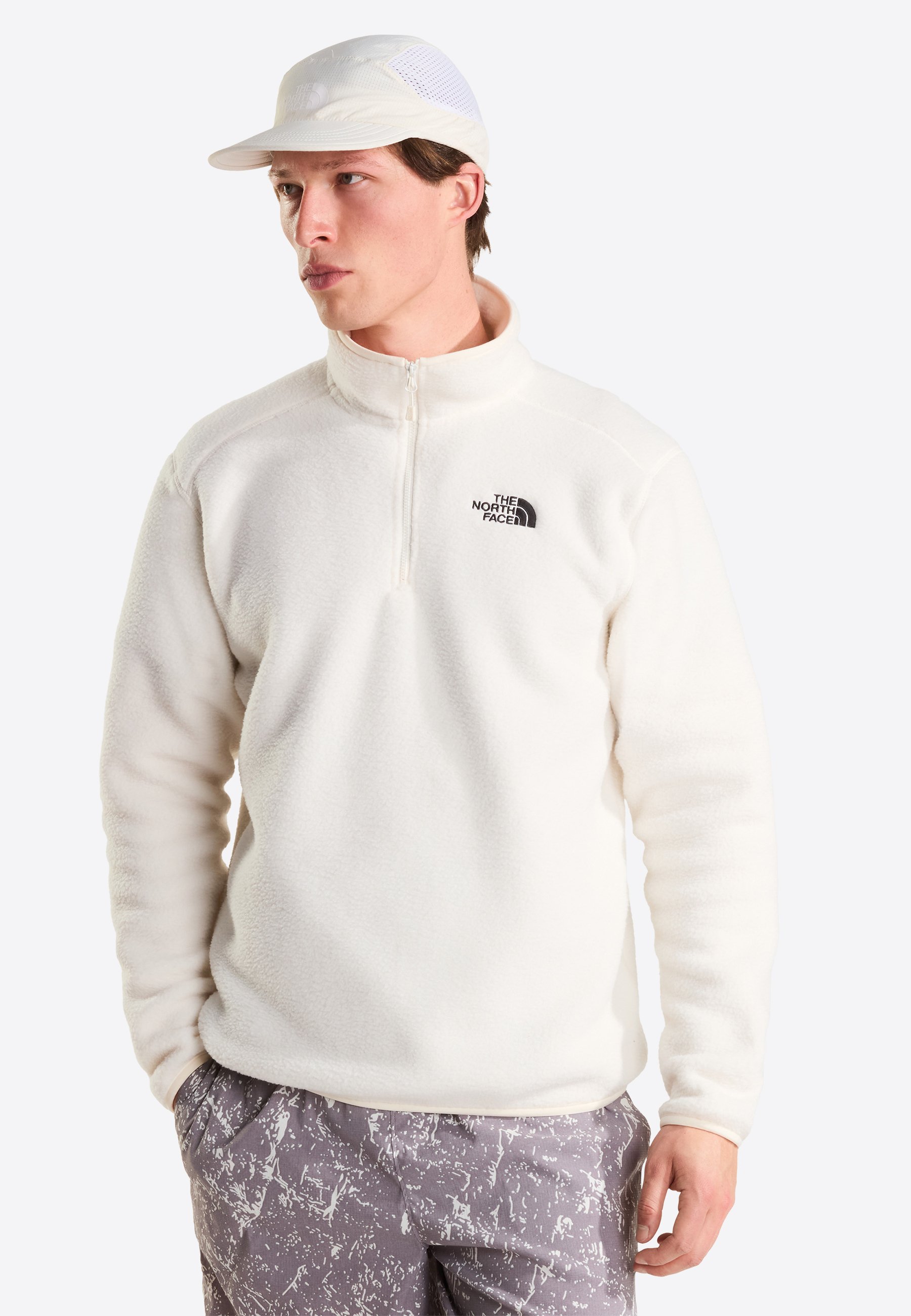 The North Face SHISPARE ZIP - Fleece jumper - white dune/white
