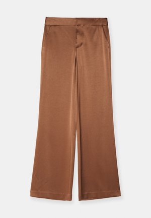 Alice + Olivia CALVIN WIDE LEG BAGGY TROUSER - Pantalon classique - camel
