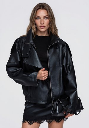 Ombre, JACKET OW-JT-E0020 - Veste en similicuir - black