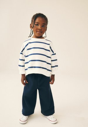 Next, REGULAR FIT - CREW SWEATSHIRT - Sweatshirt - navy white stripe