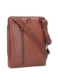 Piquadro SQUARE - Borsa a tracolla - cuoio tabacco