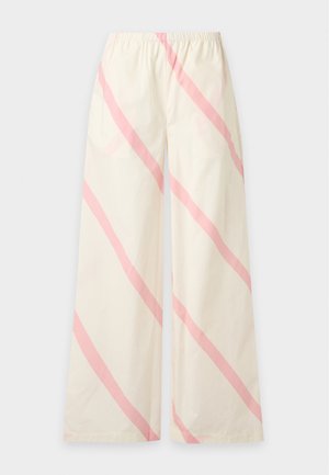 Marimekko, ARVOITUKSIA BASSO - Παντελόνι - off white/light pink