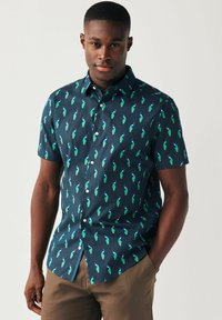 Next SHORT SLEEVE -  REGULAR FIT - Marškiniai - navy blue peacock