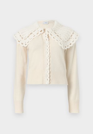 Erdem CREW NECK CARDIGAN - Adīta jaka - alabaster