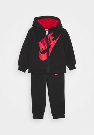 SUEDED FUTURA JOGGER SET - Dres - black
