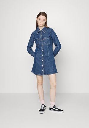 SABINE DRESS - Denim dress - mid marble
