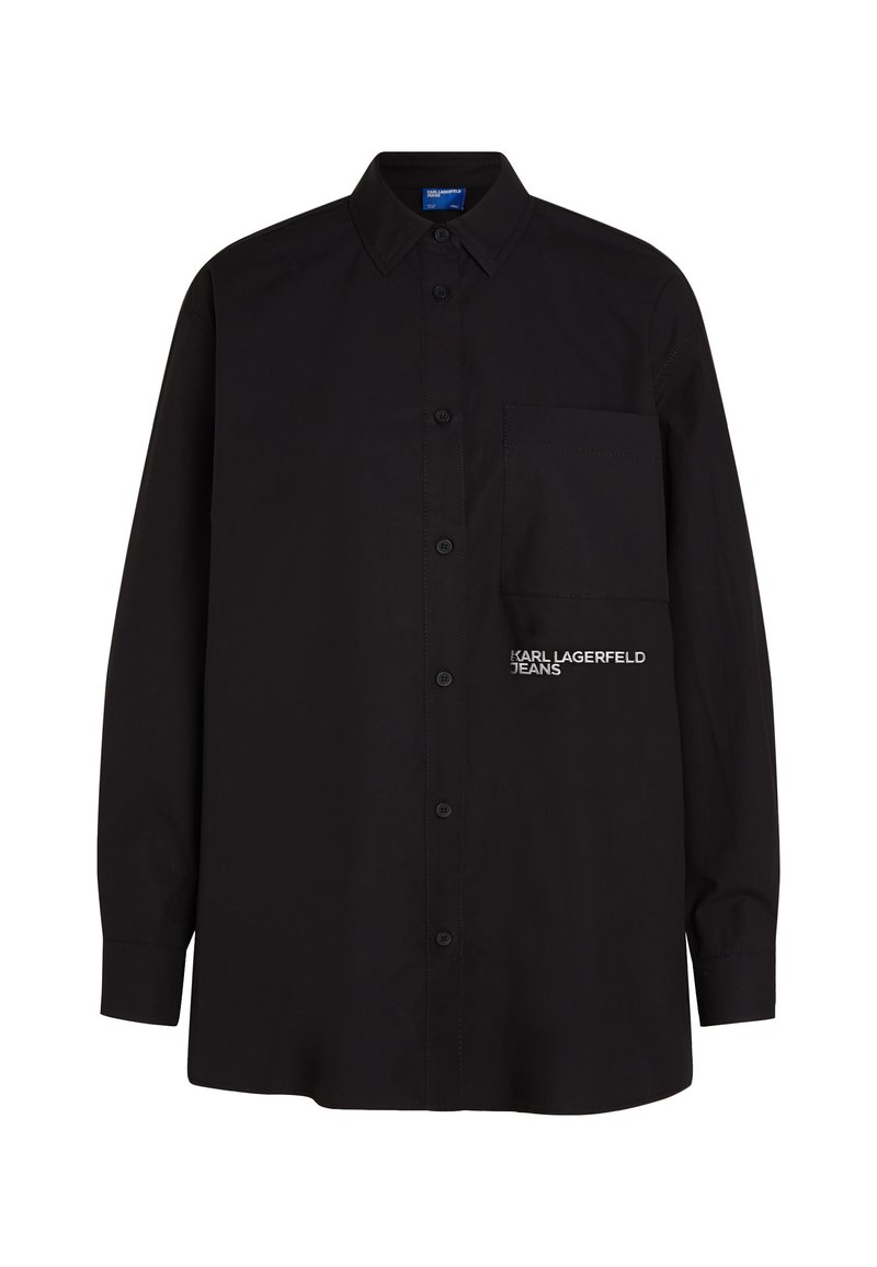 Karl Lagerfeld Jeans Overhemdblouse zwart Karl Lagerfeld Jeans Overhemdblouse zwart