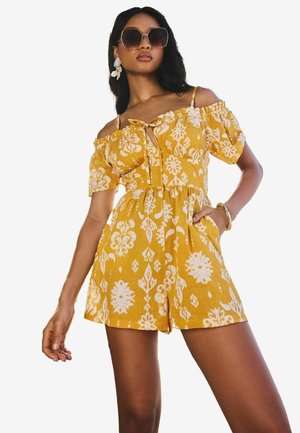REGULAR FIT - PRINTED COLD SHOULDER  - Jumpsuit - yellow