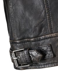 Mustang Lederjacke - schwarz