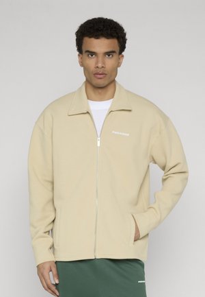 Pegador TATE STRUCTURED ZIP UP - Chaqueta fina - washed khaki beige white