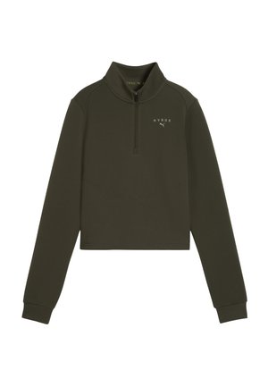 HYROX CLOUDSPUN 1/4 ZIP - Sweatshirt - dark olive
