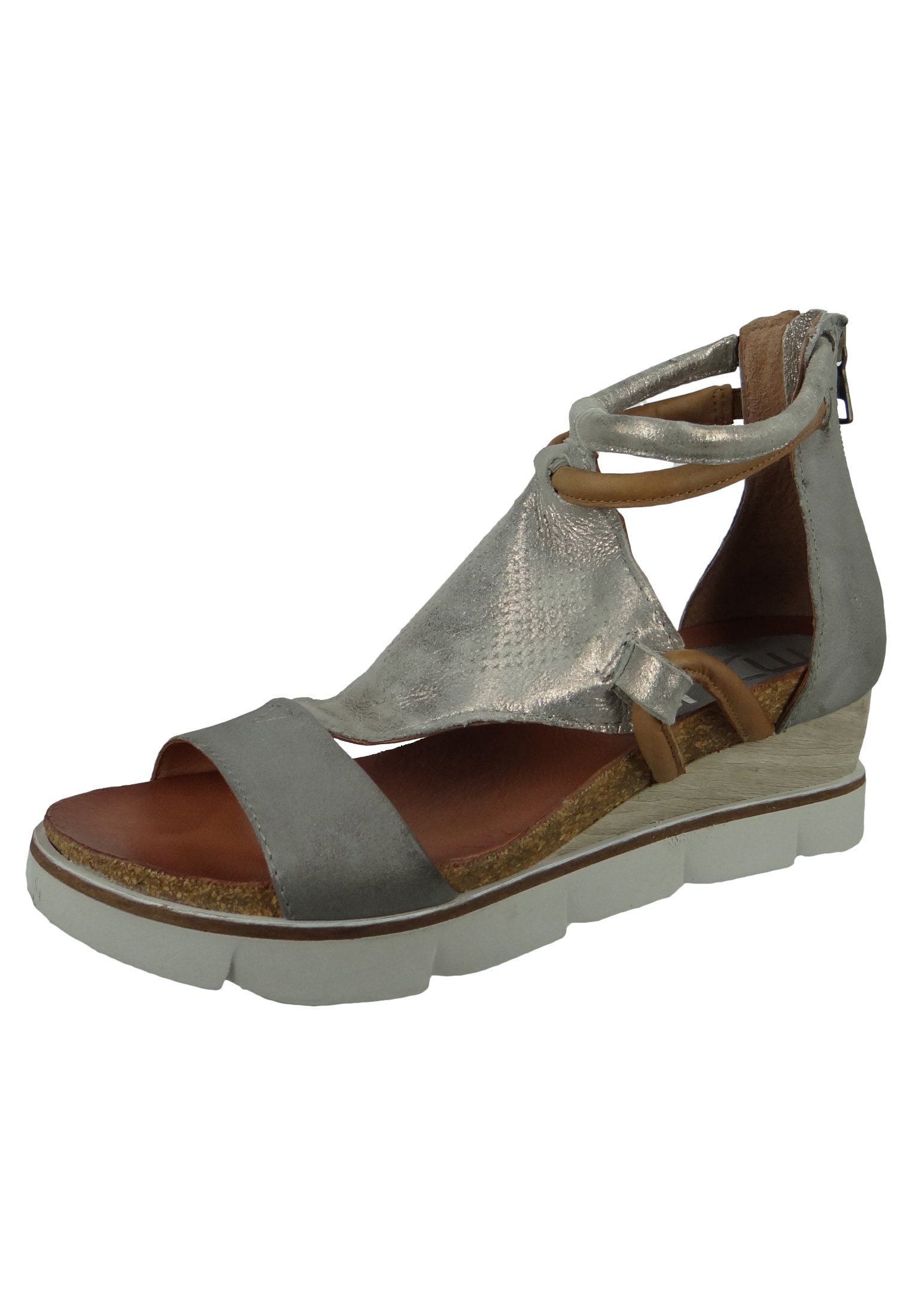 MJUS Sandalen met sleehak - medusa/zilverkleurig - Zalando.be