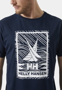 Helly Hansen SHORELINE  - Camiseta estampada - navy