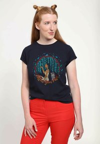 Henry Tiger POCAHONTAS POCAHONTAS AND MEEKO - Camiseta estampada - navy blue