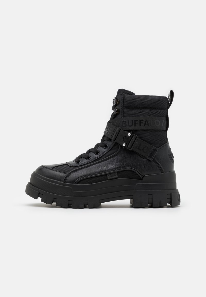 Buffalo ASPHA - Botines con cordones - black